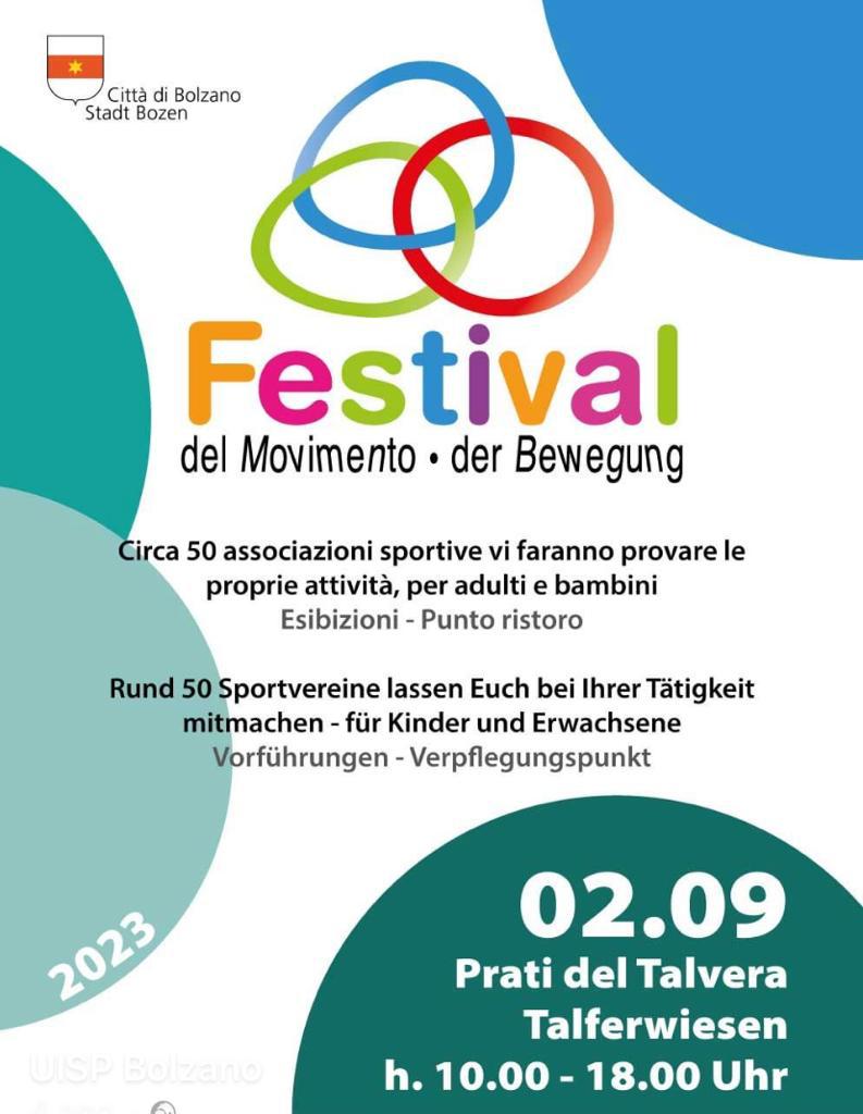 Festival del Movimento 2023, locandina della manifestazione